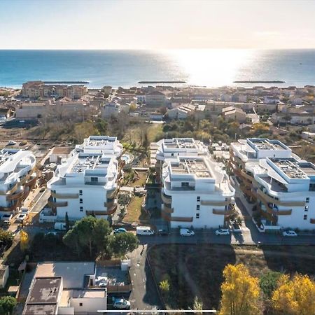 T2 Neuf + Piscine, 5 Mn A Pied Des Plages Sérignan Esterno foto